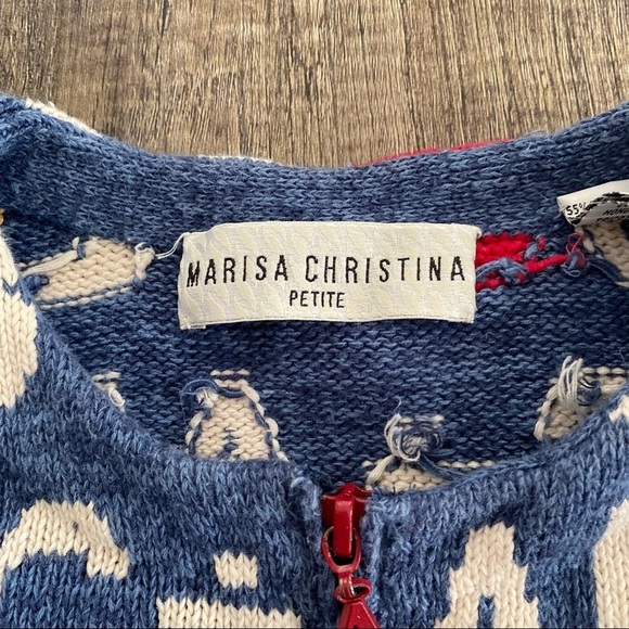 Marisa Christine ABC Sweater Size Petite Medium - Picture 5 of 12